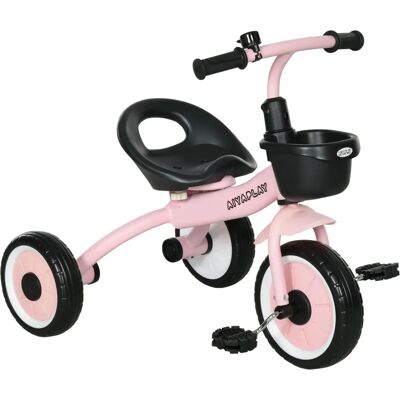AIYAPLAY Kids Trike - Pink - Adjustable Seat, Basket, Bell - Kids Tricycle AIYAPLAY Kids Trike - Pink - Adjustable Seat, Basket, Bell - Kids Tricycle