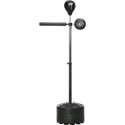 SPORTNOW Adjustable Speed Bag, Boxing Bag with Stand, Reflex Bar - Boxing Speed Bag SPORTNOW Adjustable Speed Bag, Boxing Bag with Stand, Reflex Bar - Boxing Speed Bag