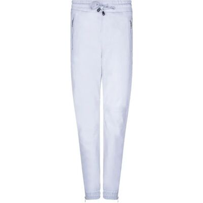 Infinity Leather Womens White Nappa Leather High Waist Joggers - UK16 Infinity Leather Womens White Nappa Leather High Waist Joggers - UK16