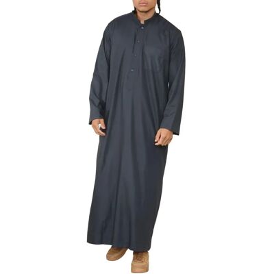 Infinity Leather Herren Graue Thobe Jubba - Islamische Kleidung Infinity Leather Herren Graue Thobe Jubba - Islamische Kleidung