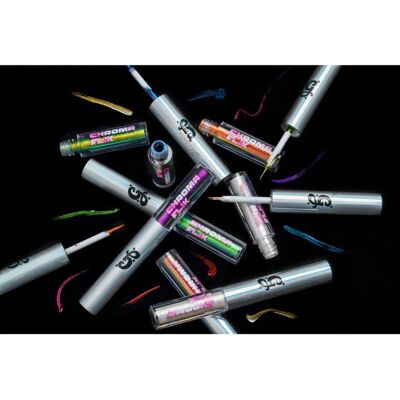 Glisten Cosmetics Chroma Flik - Liquid Eyeliner - Yellow/Green Duochrome Glisten Cosmetics Chroma Flik - Liquid Eyeliner - Yellow/Green Duochrome