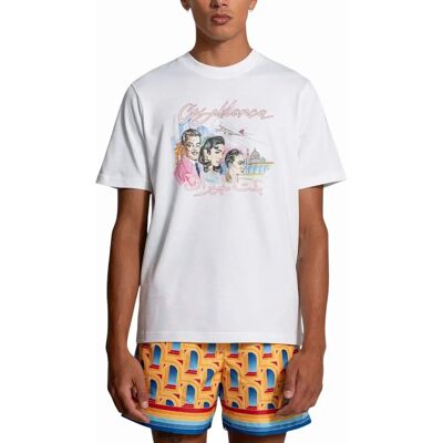 Casablanca L T-Shirt White - T-Shirt Casablanca L T-Shirt White - T-Shirt