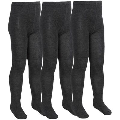 Sock Snob 3 Pair Grey Bamboo School Tights - Tights Sock Snob 3 Pair Grey Bamboo School Tights - Tights
