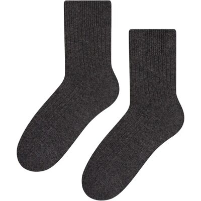 Steven Wool Dress Socks - Charcoal - Mid-Calf Warm Winter Steven Wool Dress Socks - Charcoal - Mid-Calf Warm Winter