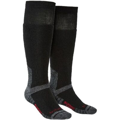 Bridgedale Outdoor Merino Wol Kniekousen voor Mannen - Zwart - Maat UK 9-11 Bridgedale Outdoor Merino Wol Kniekousen voor Mannen - Zwart - Maat UK 9-11