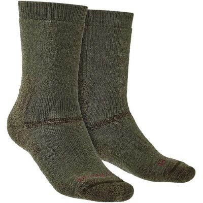 Bridgedale Heren Outdoor Merino Wol Kniekousen - Olijfgroen Bridgedale Heren Outdoor Merino Wol Kniekousen - Olijfgroen