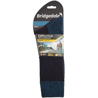 Bridgedale - Herren Socken aus schwerer Merinowolle - Navy Marine EU 43 - 45 Bridgedale - Herren Socken aus schwerer Merinowolle - Navy Marine EU 43 - 45