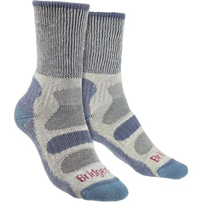 Bridgedale Damen Leichte Baumwoll-Wandersocken - Rauchblau - Größe 5-6.5 - Wandersocken Bridgedale Damen Leichte Baumwoll-Wandersocken - Rauchblau - Größe 5-6.5 - Wandersocken