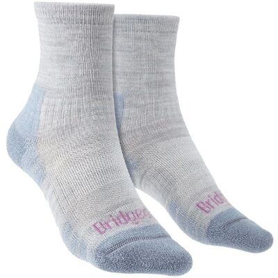 Bridgedale Womens Merino Wool Hiking Socks - Grey Blue - Lightweight Bridgedale Womens Merino Wool Hiking Socks - Grey Blue - Lightweight