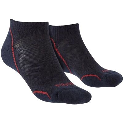 Bridgedale Herren Ultraleichte Merino Wandersocken - Marine/Rot - Größe UK 6-8 Bridgedale Herren Ultraleichte Merino Wandersocken - Marine/Rot - Größe UK 6-8