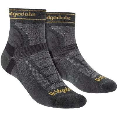Bridgedale Heren Hardloop Merino Wol Sokken - Gunmetal - Maat UK 6-8 Bridgedale Heren Hardloop Merino Wol Sokken - Gunmetal - Maat UK 6-8