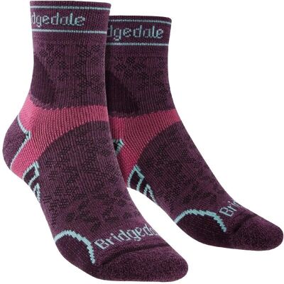 Bridgedale Damen Leichte Merinowolle Socken Damson - Lila - Größe 5-6.5 Bridgedale Damen Leichte Merinowolle Socken Damson - Lila - Größe 5-6.5