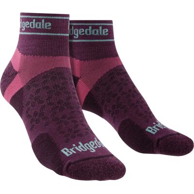 Bridgedale Womens Merino Wool Trail Running Socks - Ultralight - Damson Bridgedale Womens Merino Wool Trail Running Socks - Ultralight - Damson