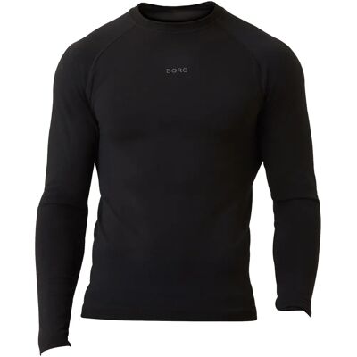 Bjorn Borg Björn - Dames naadloze hardlooptop met lange mouwen - Zwart - XL Bjorn Borg Björn - Dames naadloze hardlooptop met lange mouwen - Zwart - XL