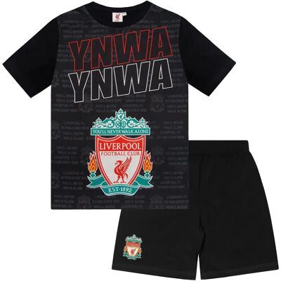 Pyjamas courts officielles Liverpool FC pour garçons - Cadeau de football noir 10-11 ans - Publicité Pyjamas courts officielles Liverpool FC pour garçons - Cadeau de football noir 10-11 ans - Publicité