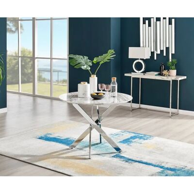 FurnitureboxUK - Novara 100cm Round - Dining table FurnitureboxUK - Novara 100cm Round - Dining table