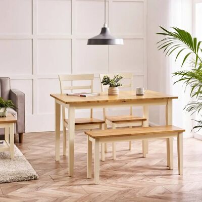 Furniturebox Uk Salcombe Extending Rectangular Wooden Table - Furniture Furniturebox Uk Salcombe Extending Rectangular Wooden Table - Furniture