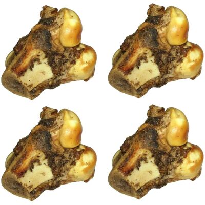 YöL Pack Of 4 Roast Knuckle Bone Buffalo Beef Flavor Large Dog Chew Treat - Dog Treat YöL Pack Of 4 Roast Knuckle Bone Buffalo Beef Flavor Large Dog Chew Treat - Dog Treat