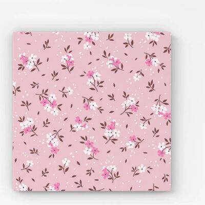 WRT Ltd - Pretty Pink Flower Pattern - Large - 30x30 - Canvas WRT Ltd - Pretty Pink Flower Pattern - Large - 30x30 - Canvas