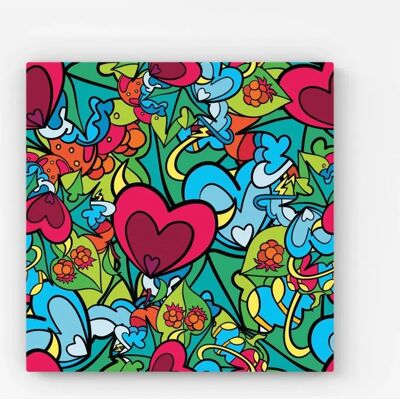 WRT Ltd - Hippie Psychedelic Pattern Canvas - Canvas WRT Ltd - Hippie Psychedelic Pattern Canvas - Canvas