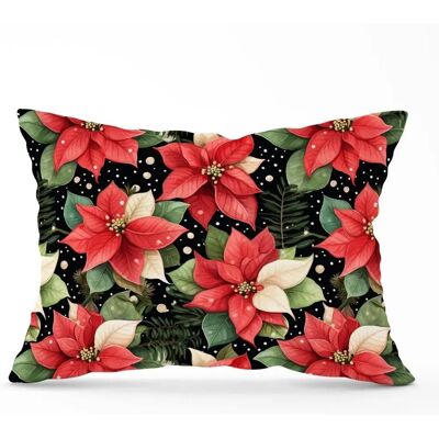 WRT Ltd - Poinsettia - Watercolor - 45x45 cm - Cushion WRT Ltd - Poinsettia - Watercolor - 45x45 cm - Cushion