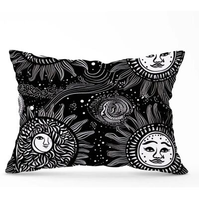 WRT Ltd - Moon and Sun - White - Black - Cushions WRT Ltd - Moon and Sun - White - Black - Cushions
