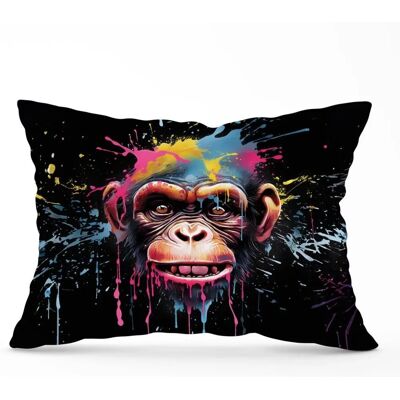 WRT Ltd - Monkey Face Splashart - 60cm x 60cm - Cushions WRT Ltd - Monkey Face Splashart - 60cm x 60cm - Cushions