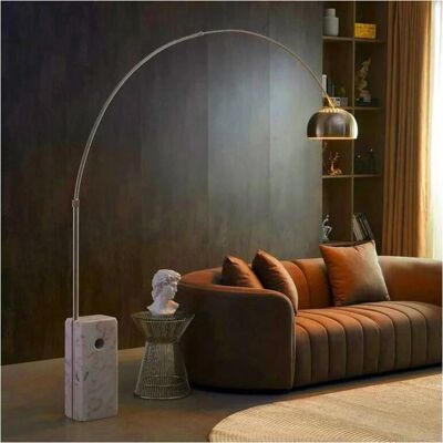 Lampe sur Pied en Marbre - Éclairage Moderne pour Salon - Publicité Lampe sur Pied en Marbre - Éclairage Moderne pour Salon - Publicité