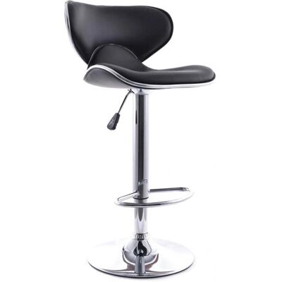 ICONIK INTERIOR Adjustable Swivel Bar Stool - Black - Bar Stool ICONIK INTERIOR Adjustable Swivel Bar Stool - Black - Bar Stool