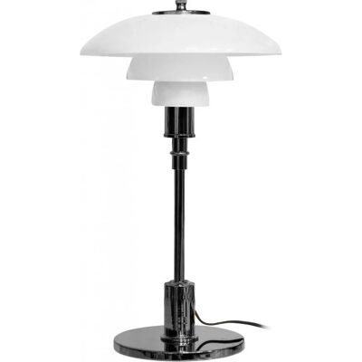 PRIVATEFLOOR - Desk Lamp - Modern Spiral Design - Black Chrome PRIVATEFLOOR - Desk Lamp - Modern Spiral Design - Black Chrome
