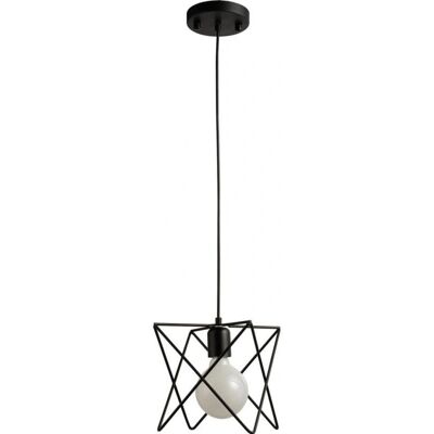PRIVATEFLOOR Bon Nero Lámpara Colgante Industrial - Diseño Estrella PRIVATEFLOOR Bon Nero Lámpara Colgante Industrial - Diseño Estrella