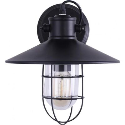 ICONIK INTERIOR Applique Murale Cage Noire - Style Vintage Edison - Publicité ICONIK INTERIOR Applique Murale Cage Noire - Style Vintage Edison - Publicité