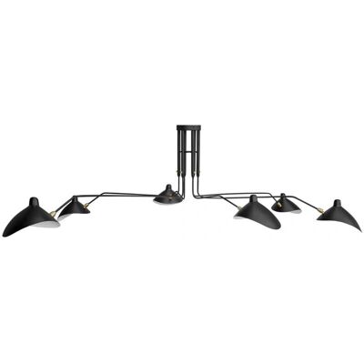 PRIVATEFLOOR Luz de Techo George B6 - 6 Brazo Ajustables - Estilo Contemporáneo PRIVATEFLOOR Luz de Techo George B6 - 6 Brazo Ajustables - Estilo Contemporáneo