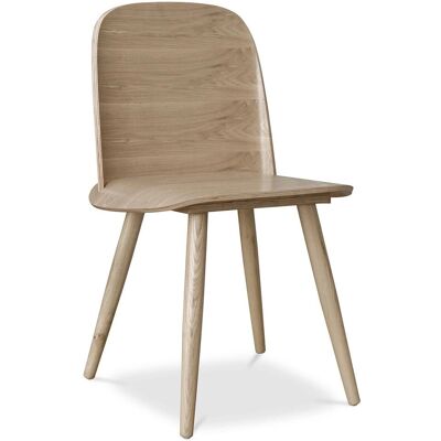 Sedia da Pranzo in Legno di Faggio - Stile Scandinavo - Legno Naturale Sedia da Pranzo in Legno di Faggio - Stile Scandinavo - Legno Naturale