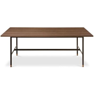 Mesa de comedor de madera y metal de ICONIK INTERIOR - 95x200x75cm Mesa de comedor de madera y metal de ICONIK INTERIOR - 95x200x75cm