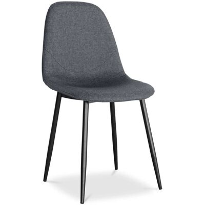 Sedia da pranzo grigia Faby - Stile scandinavo Sedia da pranzo grigia Faby - Stile scandinavo