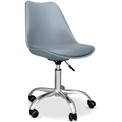 PRIVATEFLOOR Sedia da Ufficio Grigia Tulip - Sedia da Ufficio PRIVATEFLOOR Sedia da Ufficio Grigia Tulip - Sedia da Ufficio