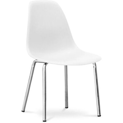 PRIVATEFLOOR Dorwick White Modern Chair - Furniture PRIVATEFLOOR Dorwick White Modern Chair - Furniture
