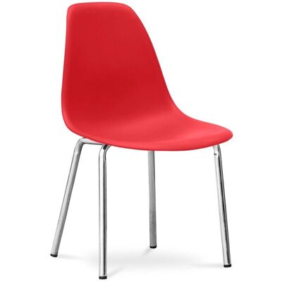 PRIVATEFLOOR Dorwick Chair - Opaco Red - Steel, pp - Red - Chair PRIVATEFLOOR Dorwick Chair - Opaco Red - Steel, pp - Red - Chair