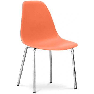 PRIVATEFLOOR Silla Dorwick Naranja Acero PRIVATEFLOOR Silla Dorwick Naranja Acero