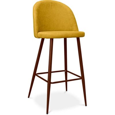 ICONIK INTERIOR Scandinavian-Style Bar Stool Bennett 76cm Dark Legs ICONIK INTERIOR Scandinavian-Style Bar Stool Bennett 76cm Dark Legs