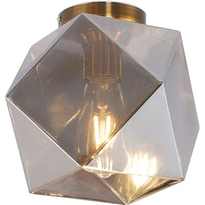 PRIVATEFLOOR Gigrio transparent glass sphere ceiling lamp - Ceiling lamp in glass with retro mount PRIVATEFLOOR Gigrio transparent glass sphere ceiling lamp - Ceiling lamp in glass with retro mount