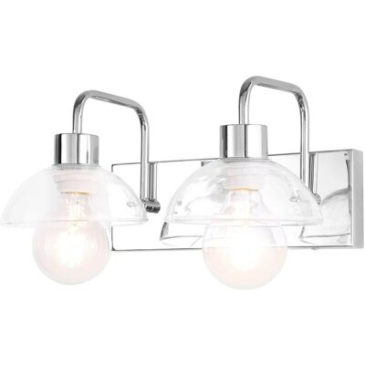 Lampada da Parete Argento - Due Fari Moderni - Illuminazione Artistica - PRIVATEFLOOR Lampada da Parete Argento - Due Fari Moderni - Illuminazione Artistica - PRIVATEFLOOR
