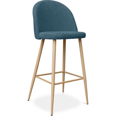 Sgabello bar scandinavo turchese Privatefloor Evelyne - 73/76cm Sgabello bar scandinavo turchese Privatefloor Evelyne - 73/76cm