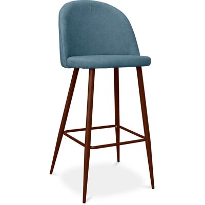 PRIVATEFLOOR Evelyne Taburete Escandinavo Turquesa - 76cm - Espuma y Tela PRIVATEFLOOR Evelyne Taburete Escandinavo Turquesa - 76cm - Espuma y Tela