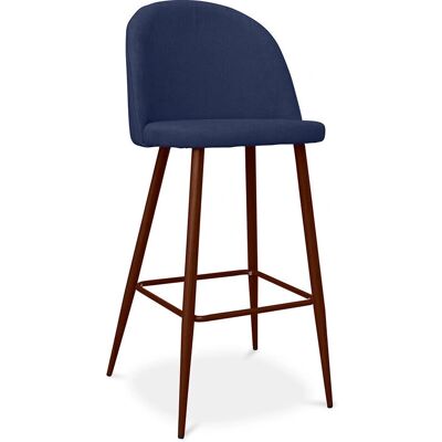 PRIVATEFLOOR Evelyne Dark Blue Scandinavian Bar Stool - 76cm PRIVATEFLOOR Evelyne Dark Blue Scandinavian Bar Stool - 76cm