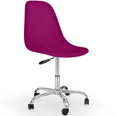 PRIVATEFLOOR Office Chair - Swivel, Adjustable, Steel Base - Malva PRIVATEFLOOR Office Chair - Swivel, Adjustable, Steel Base - Malva