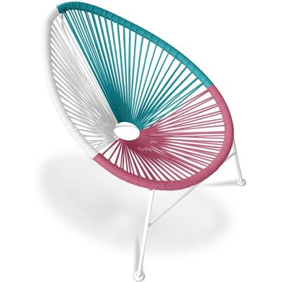 PRIVATEFLOOR Silla de Exterior Acapulco - Multicolores PRIVATEFLOOR Silla de Exterior Acapulco - Multicolores