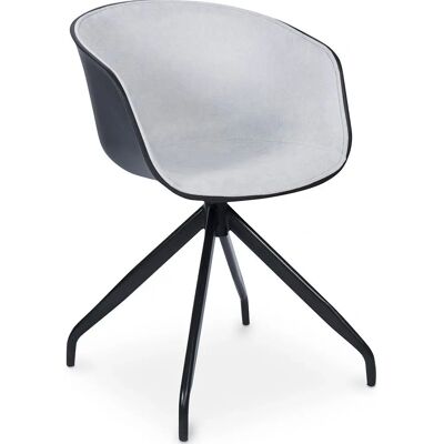PRIVATEFLOOR Jodie Light Gray Office Chair - Office Furniture PRIVATEFLOOR Jodie Light Gray Office Chair - Office Furniture