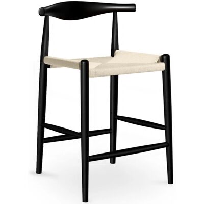 Privatefloor Buchenholz Barhocker Boho Bali - 65cm - Schwarz Privatefloor Buchenholz Barhocker Boho Bali - 65cm - Schwarz